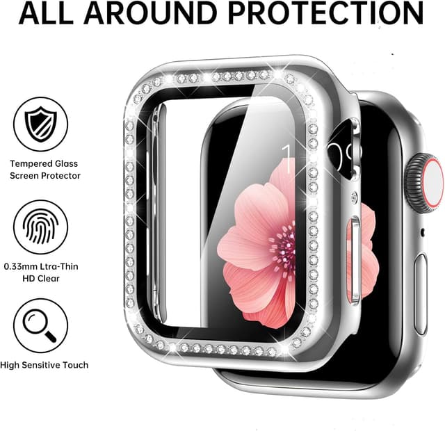 Detalle de Mesime Compatible Apple Watch Band 44mm bling strap