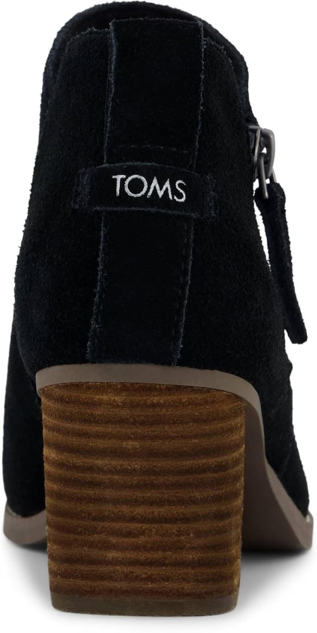 Detalle de TOMS Goldie women’s natural textile heeled ankle boots