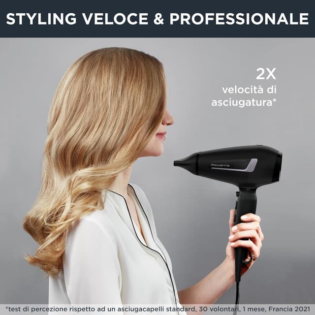 Detalle de Rowenta CV8825F0 Pro Expert phon professionale 2100 W con tecnologia ionica e 2 concentratori