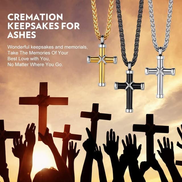 Detalle 2 de Richsteel Collar urna cremación acero 18+2