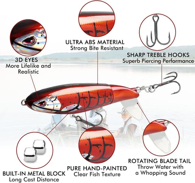 Detalle 2 de Truscend Esca Plopper per Black Bass 🎣