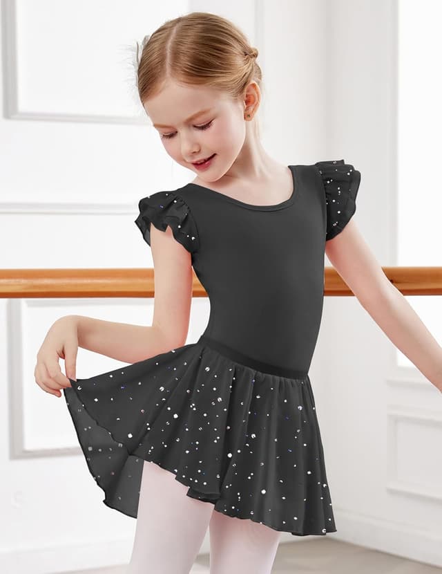 Detalle de Robe de danse enfant coton 2 pièces 2-9 ans