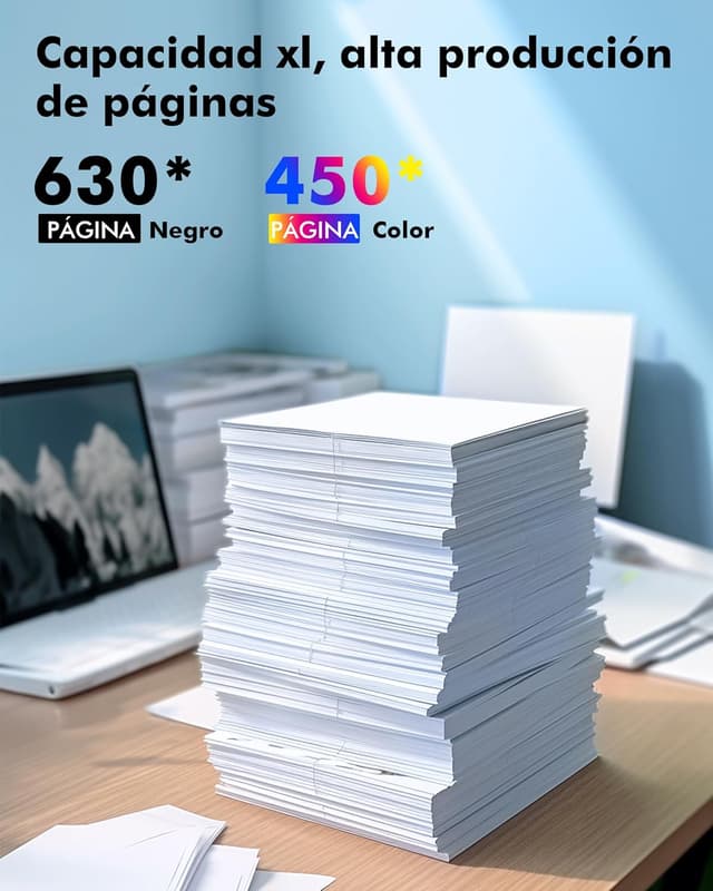 Thumbnail 3 de Heroil 62XL Cartucho de Tinta HP 62 Negro y Color 🖨