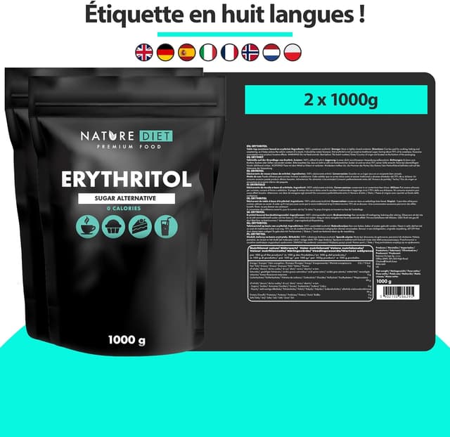 Thumbnail 1 de Nature Diet Ărythritol 2000 g đ§