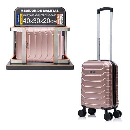 Detalle de RAYKONG Maleta de cabina ABS 40x30x20 (24 L) con ruedas desmontables y cerradura de combinación