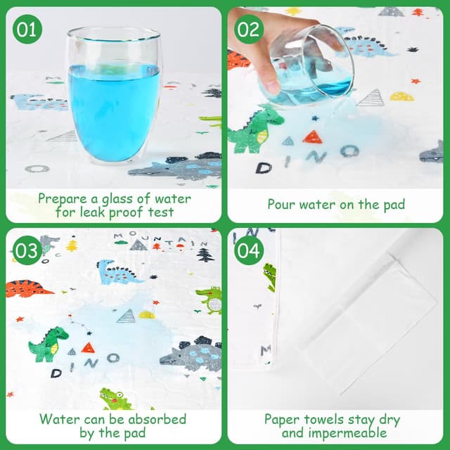 Detalle de Aolso Töpfchentrainingsmatratze für Kinderbett 70 x 90 cm – wasserdichter, waschbarer Matratzenschoner