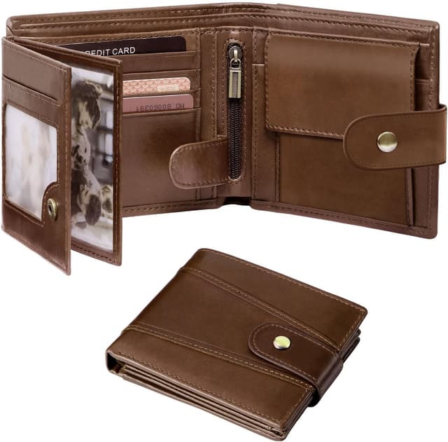 Detalle de GSG SINCE 1998 Cowhide Leather RFID Wallet 17-slot