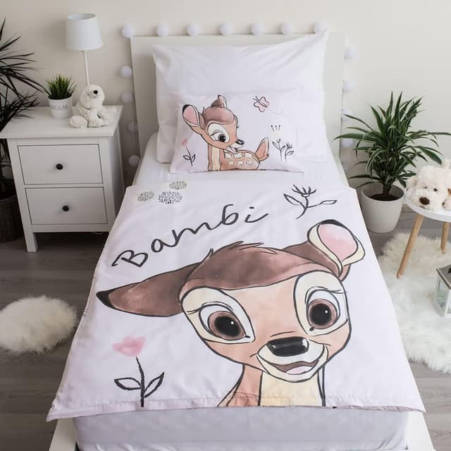 Detalle 2 de Parure de lit bébé Bambi 100x135 coton
