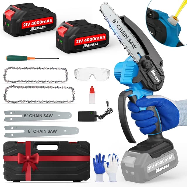 Detalle de Brushless Mini Chainsaw Cordless 1100W 8000mAh