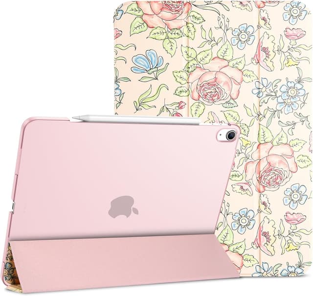 Detalle de ProCase Hülle für iPad Air 13 Zoll (M4/M3/M2, 2026/2025/2024) – Smart Cover mit transluzenter Rückseite in Rosa