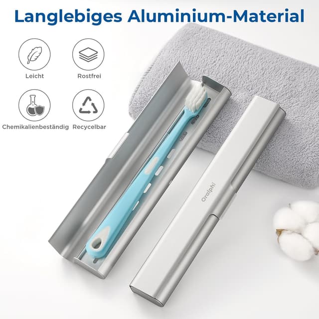 Thumbnail 1 de Oralphi Alu-Zahnbürstenetui 21 x 3,3 x 1,8 cm