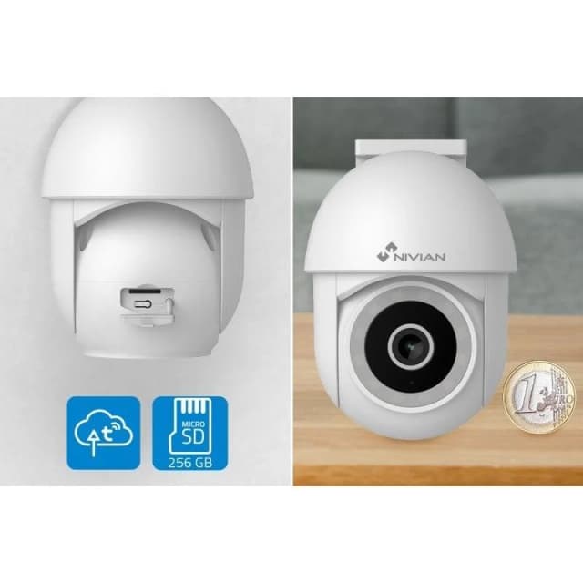 Detalle de Nivian NVS-IPC-0S4-L-MINI Cámara PTZ exterior 2K