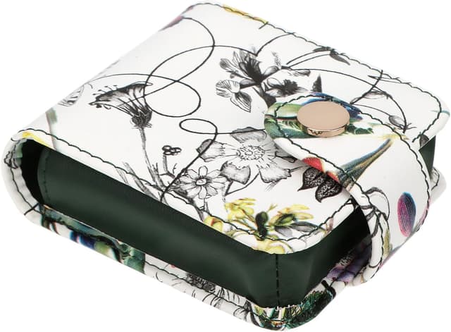 Detalle de kilofly Genuine Leather Double Lipstick Case with Mirror & Gift Box