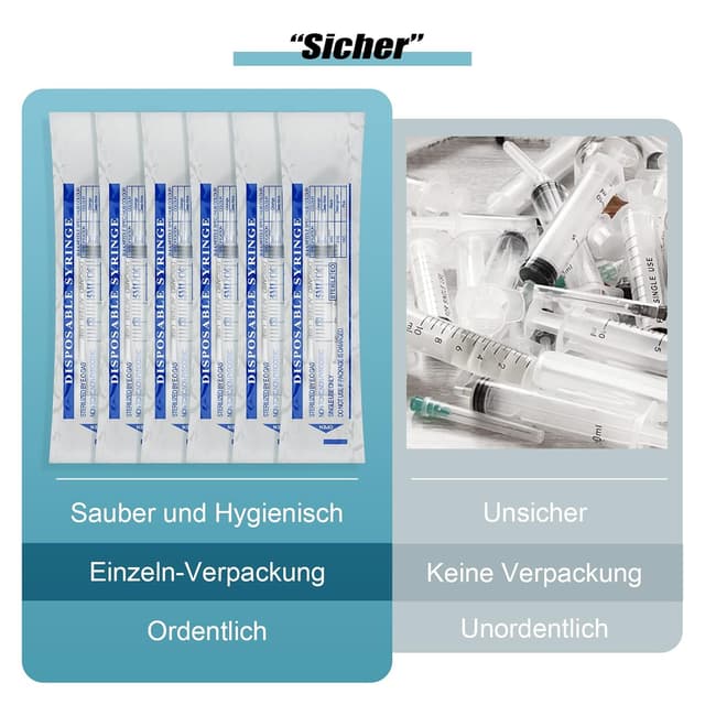 Detalle de Reyshin 20 Kunststoff Spritzen 5 ml