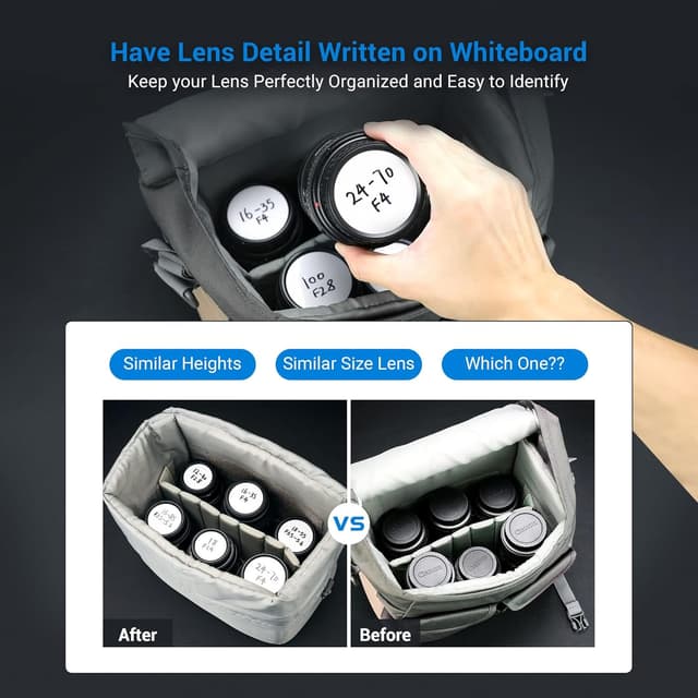 Detalle de JJC Markable Rear Lens Caps (Pack of 4) for Canon EF/EF-S Lenses