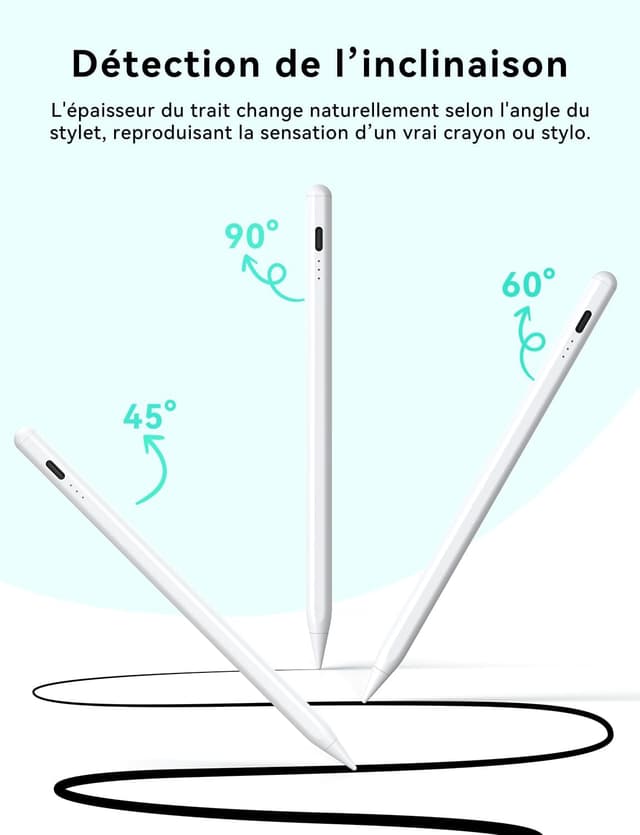 Thumbnail 6 de Stylet HJCE USB‑C pour iPad compatible Apple Pencil (iPad 6 à 11, Air, Pro, Mini) — écriture précise et prêt à l’emploi