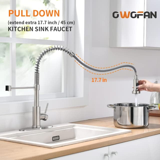 Thumbnail 2 de OWOFAN Kitchen Faucet 18.5