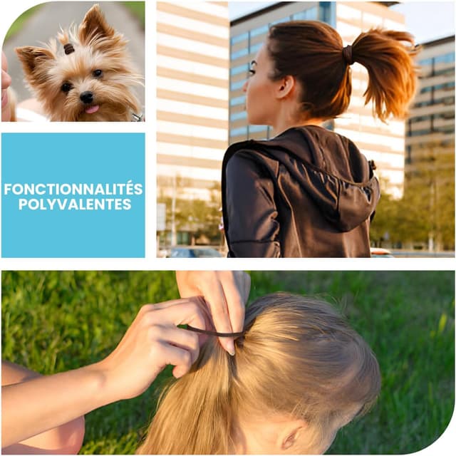 Detalle 2 de Lot de 100 élastiques cheveux HOYOLS