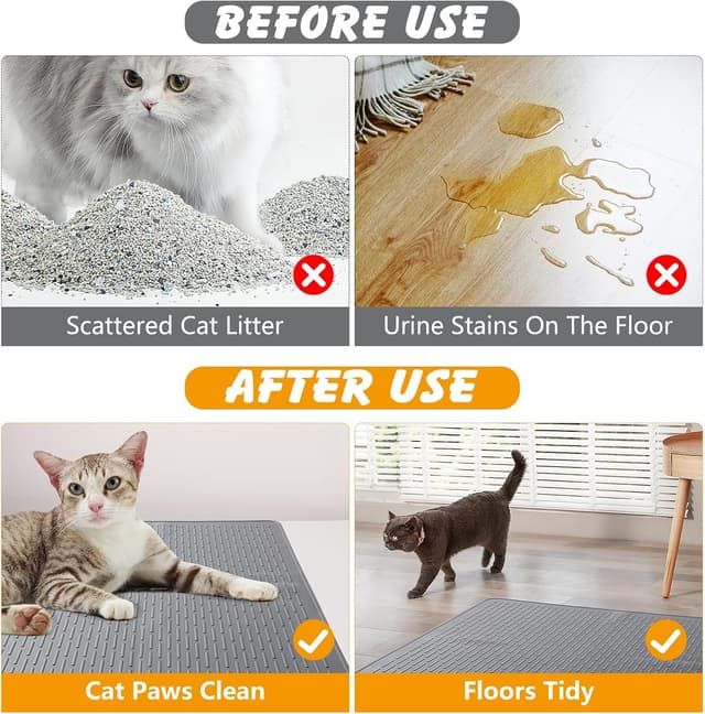 Thumbnail 5 de ondware Katzenklo Matte 71x50 cm Katzenunterlage 🐾