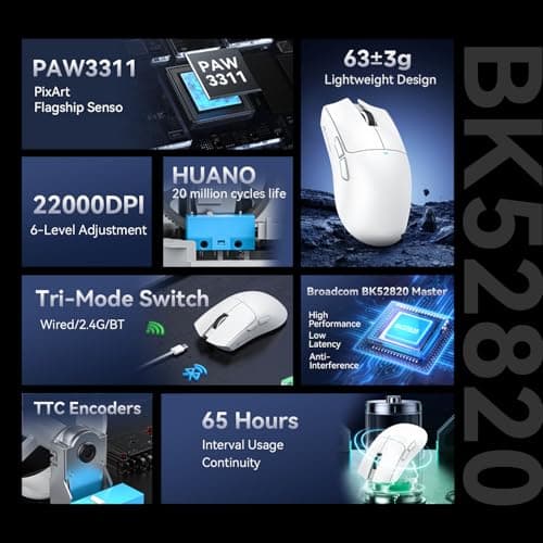 Thumbnail 1 de ATTACK SHARK X11SE 63g