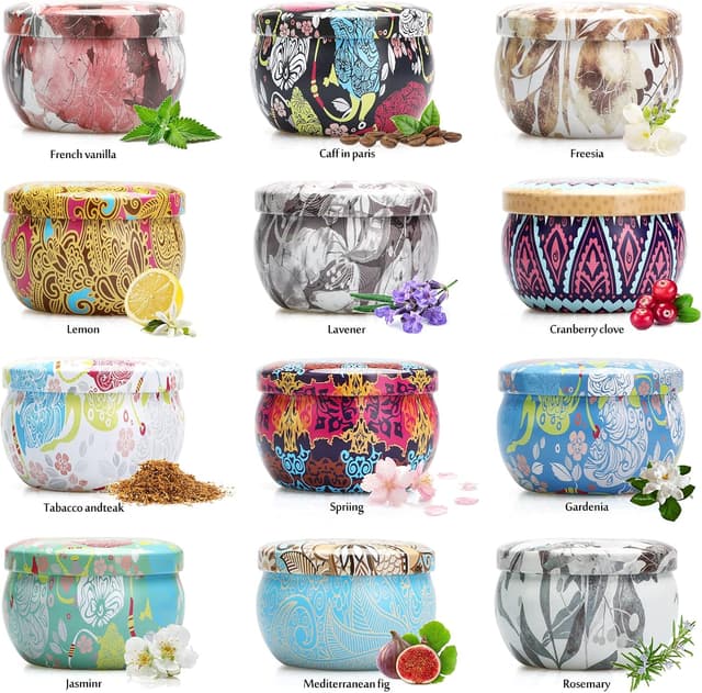 Detalle de Scented Candles 12 pack soy wax candles