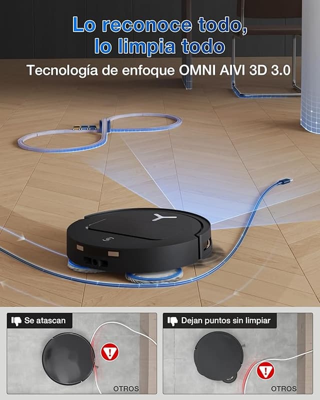 Thumbnail 4 de ECOVACS Deebot T50 Omni Gen2 — 15.000 Pa, ultrafino 81 mm