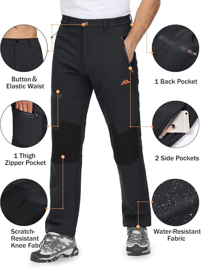 Thumbnail 2 de TACVASEN Men's Waterproof Trousers 2 Options