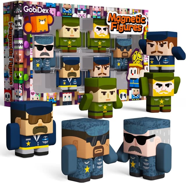 Thumbnail 6 de GobiDex 100PCS Army Magnetic Tiles 🧩