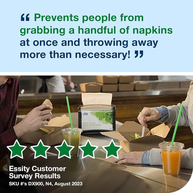 Detalle de Tork Xpressnap White Dispenser Napkins N4 Advanced Interfold (DX900) — 12 Packs