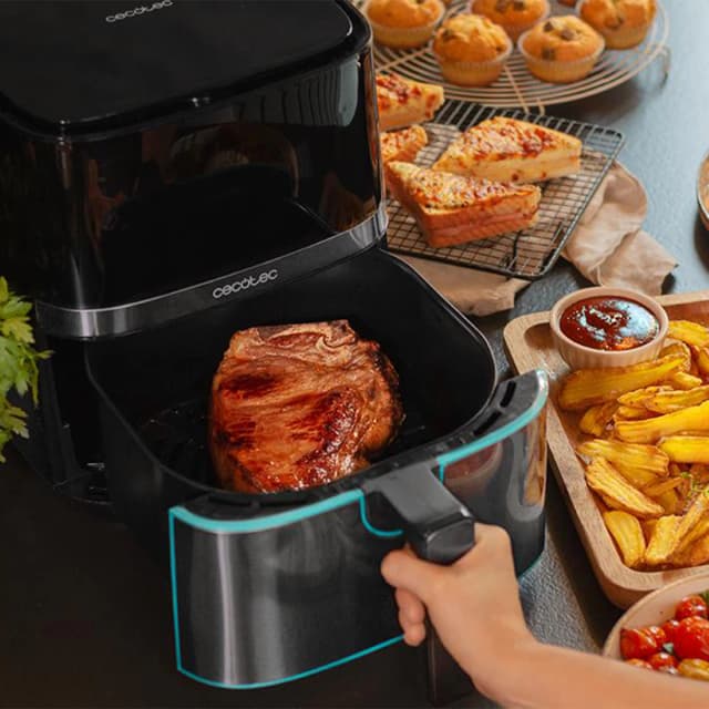 Detalle 2 de Cecotec Cecofry Full Inox Pro 5500 sin aceite de 5,5 L con accesorios