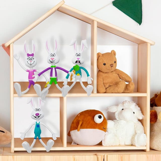 Thumbnail 6 de ArtCreativity Bendable Easter Bunny Figurines 8-Pack