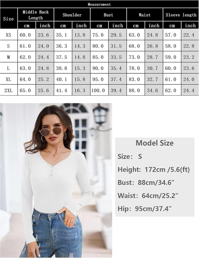 Thumbnail 4 de Aottori camiseta manga larga mujer cuello en V