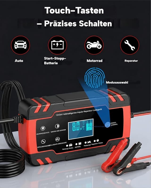 Detalle de Autobatterie Ladegerät 8 A