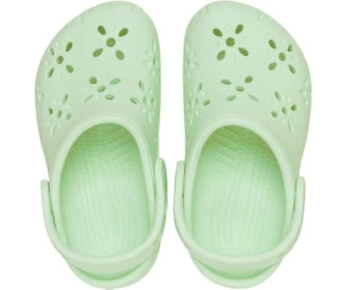 Thumbnail 3 de Crocs Classic Floral Cut Out Clog 🦶 Niños Jade 22/23 EU