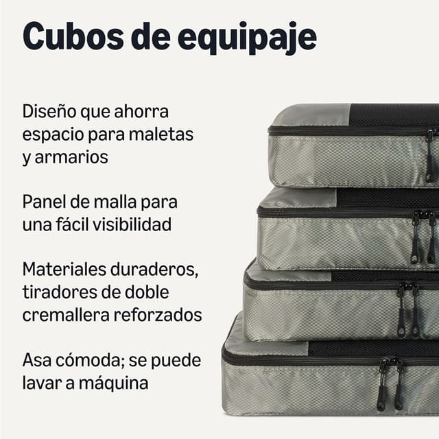Thumbnail 6 de Amazon Essentials Juego de 4 cubos para viaje, pequeño