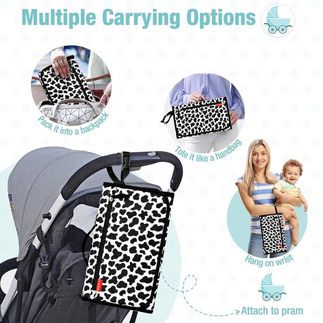 Detalle 1 de Lekebaby Wickelunterlage Reise 63 × 35 cm