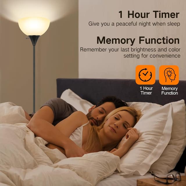 Detalle 1 de OUTON uplighter floor lamp 3000-6000K