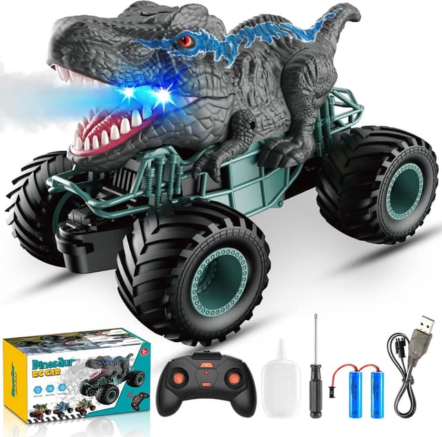 Imagen de HappyGoLucky 1:16 RC Dinosaur Truck 10 KM/H en OfertitasTOP