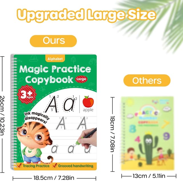 Detalle 2 de Magic Grooved Handwriting Practice Books 10.2in