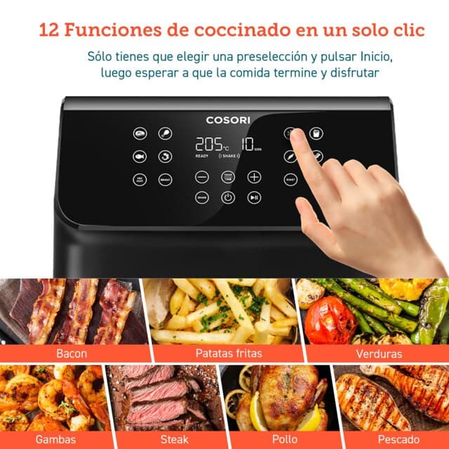 Detalle 1 de Cosori Premium II Chef Edition freidora de aire 6,2 L