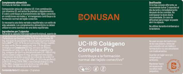 Thumbnail 1 de Bonusan UC-II Colágeno Complex Pro 60 cápsulas 💊