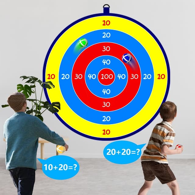Thumbnail 4 de Weaqen Kinder-Dartboard 26 Zoll Montessori-Spielzeug