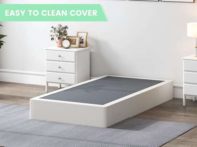 Detalle de QEROMY 9 Inch High Profile Box Spring with Sturdy Metal Frame (Twin Size)