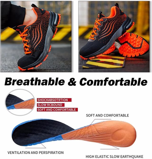 Thumbnail 5 de CYKYGGO Scarpe antinfortunistiche arancione