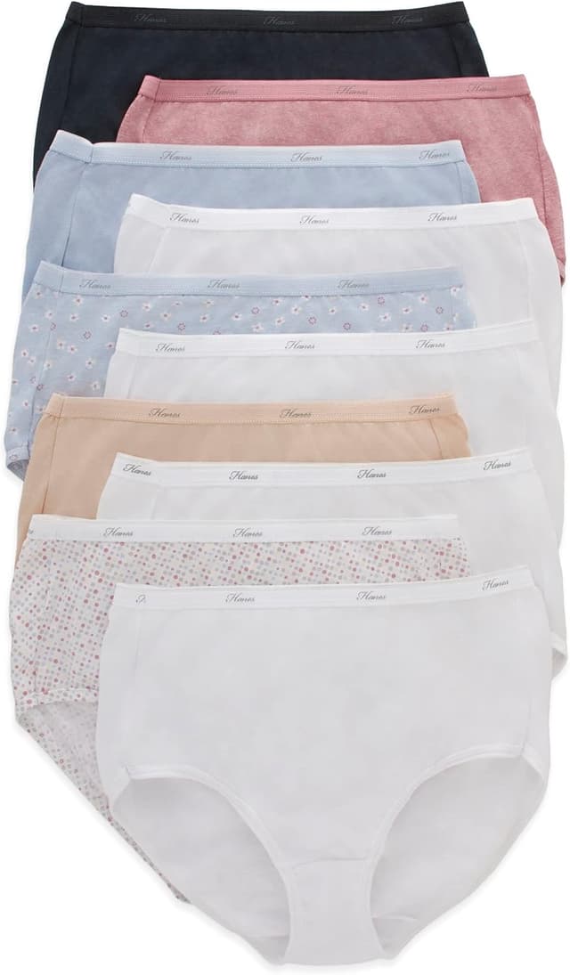 Thumbnail 6 de Hanes Women’s Underwear Pack (10-Pack) — Full-Coverage Cotton-Blend Moisture-Wicking Panties