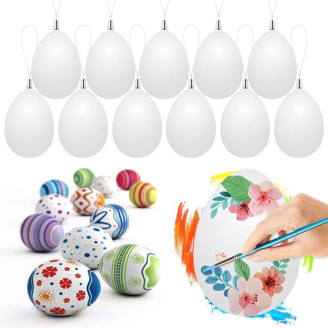 Detalle 2 de Ostereier zum Bemalen mit 24 Stück