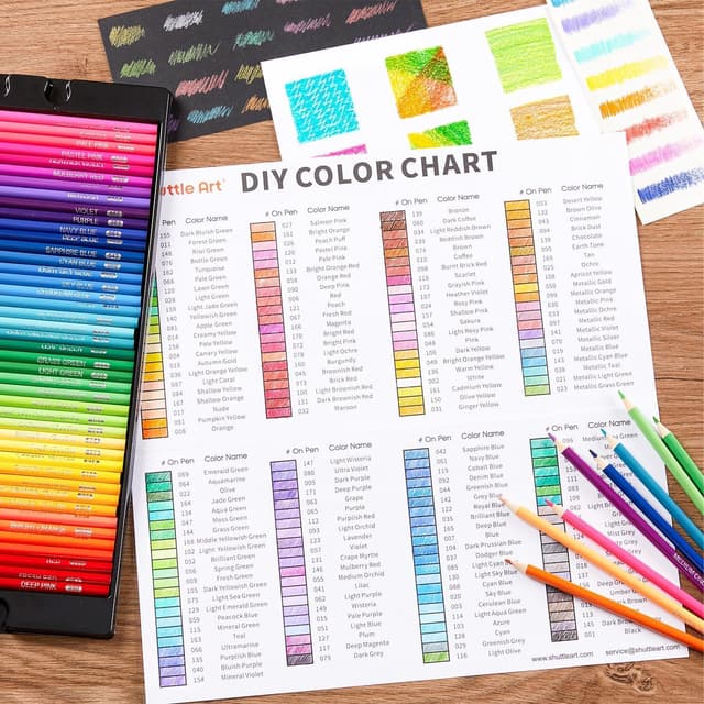 Thumbnail 4 de Shuttle Art 172 Buntstifte Set 172 Farben 🎨