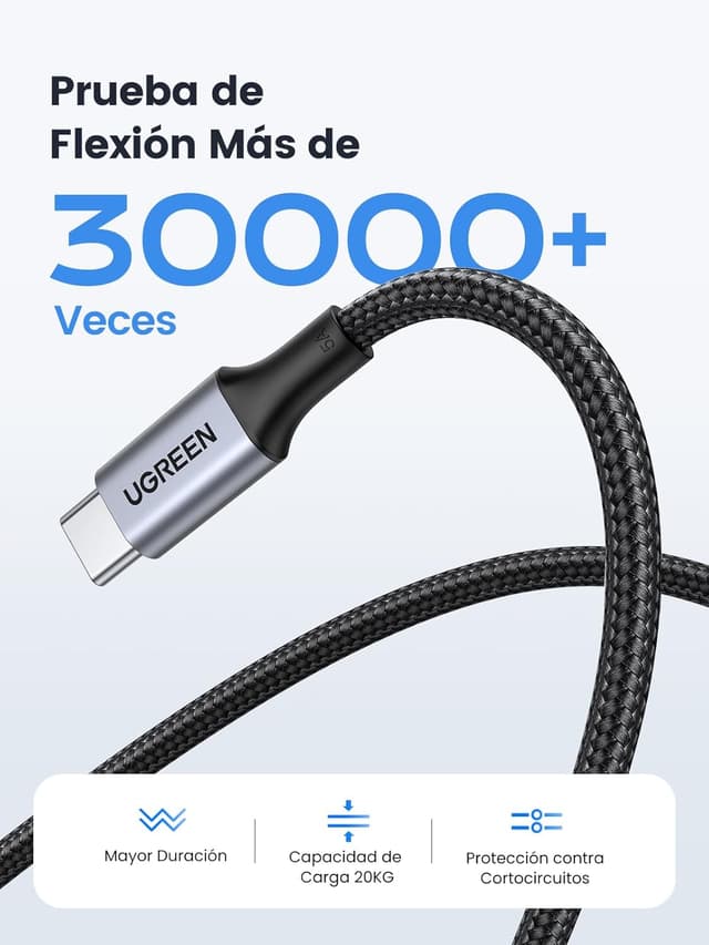 Thumbnail 5 de UGREEN Cable USB C Carga Rápida 100W