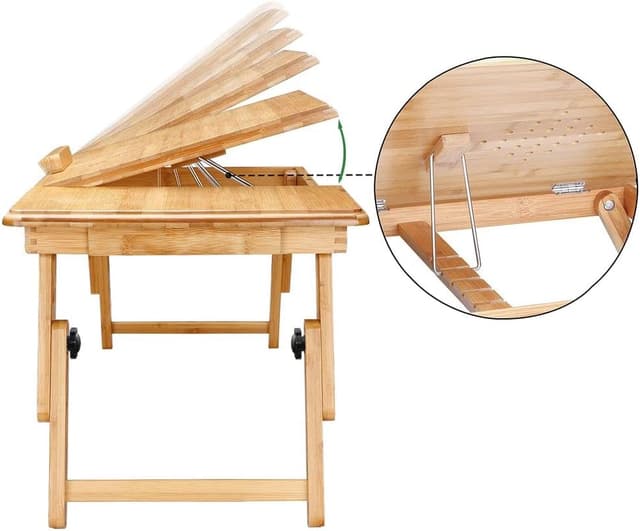 Thumbnail 3 de CASARIA Laptoptisch Höhenverstellbar 55x37x20 cm