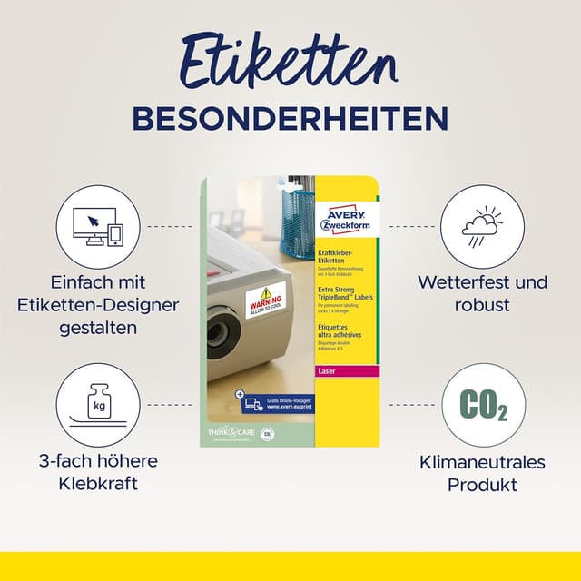 Detalle 2 de AVERY Zweckform L6141-20 480 Aufkleber